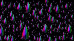 Drippy Colorful Drops Wallpaper