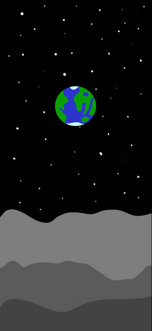 Drippy Earth In Space Wallpaper