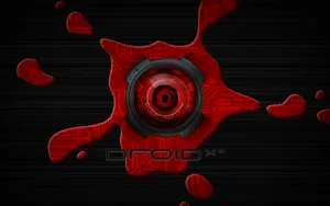 Droid Red Background Wallpaper