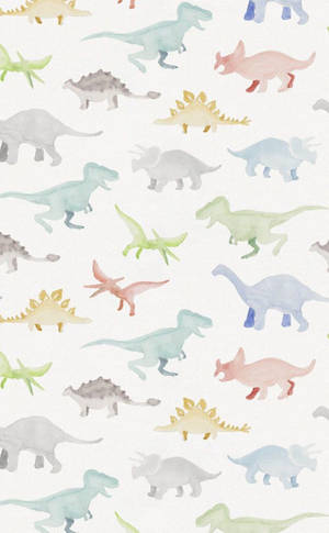Droid The Dinosaur Cuddling His Adorable Iphone Wallpaper