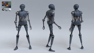 Droid Three Poses Wallpaper
