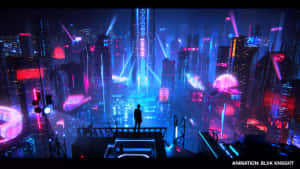 Drone View Of The Colorful Harajuku District In Tokyo Wallpaper