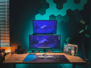 Dual Screen Desktop Computer Wallpaper