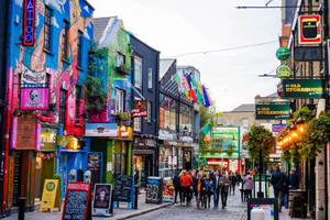 Dublin Pubs And Shops Wallpaper