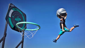 Dude Perfect Basketball Oversized Hoop Wallpaper