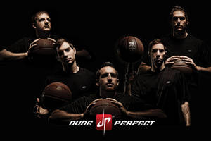 Dude Perfect Holding Basketballs Wallpaper