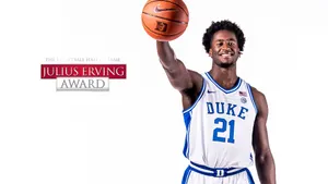 Duke Aj Griffin To The Basketball Wall Of Fame Julius Erving Award Wallpaper