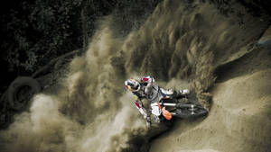 Dune Dirtbike Riding Wallpaper