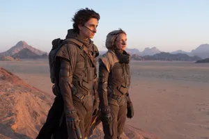 Dune Movie Paul And Jessica Candid Wallpaper