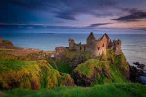 Dunluce Castle Ruin Northern Ireland Wallpaper