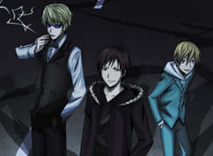 Durarara Anime Characters In The City Wallpaper