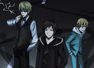 Durarara Anime Characters In The City Wallpaper