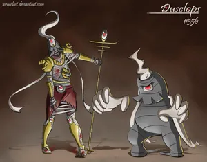 Dusclops And Dusknoir Inspired Fan Art Wallpaper