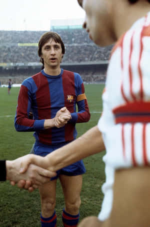 Dutch Johan Cruyff Fc Barcelona Wallpaper