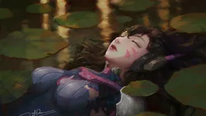 Dva In The Water, An Image Of Powerful Resilience Wallpaper