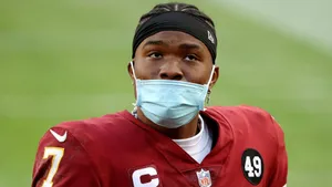 Dwayne Haskins Wearing Facemask Game Wallpaper