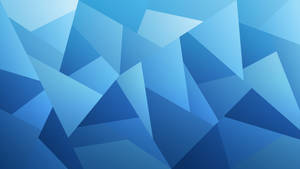 Dynamic Geometric Shapes In Brilliant Blue Wallpaper