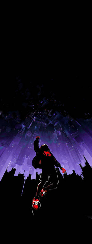 Dynamic Keren Miles Morales Spider-verse Illustration. Wallpaper