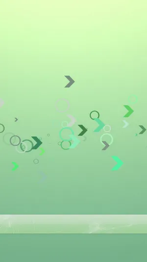 Dynamic Light Green Arrow Circles Wallpaper