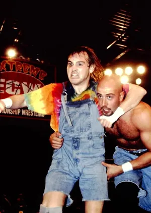 E C W Wrestling Match Intensity Wallpaper