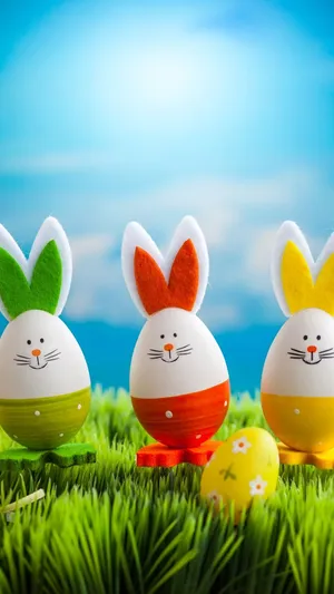 Easter Bunny Delivering Happiness Wallpaper