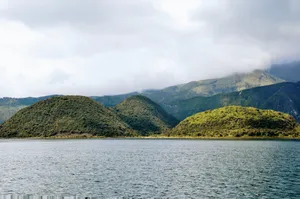Ecuador Coast Of Cuicocha Wallpaper