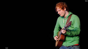 Ed Sheeran Wearing A Green Jacket Wallpaper