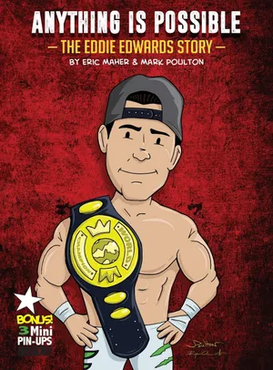 Eddie Edwards Animated Poster Design Wallpaper