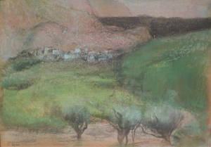Edgar Degas Landscape Painting Wallpaper