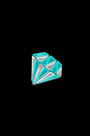 Edgy Neon Diamond Design Wallpaper