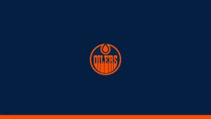 Edmonton Oilers Minimalist Logo Art Wallpaper