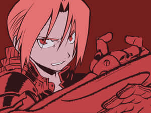 Edward Elric: Fullmetal Alchemist In Action Wallpaper