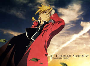Edward Elric In A Powerful Stance Wallpaper