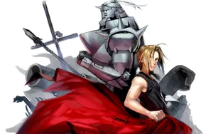 Edward Elric Unleashing Alchemy In Action Wallpaper