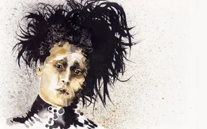 Edward Scissorhands Painting Wallpaper