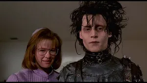 Edward Scissorhands With Peg Boggs Wallpaper