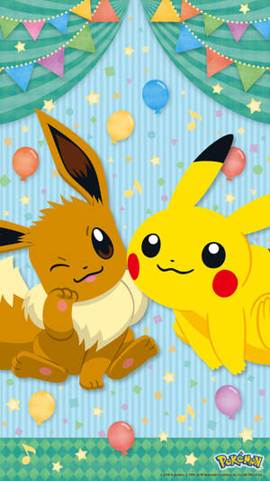 Eevee And Pikachu Iphone Wallpaper