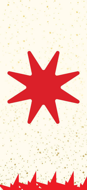 Eight Angled Red Star Wallpaper