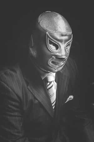 El Santo Luchadorin Suit Wallpaper