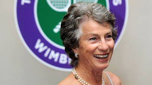 Elderly Virginia Wade Tennis Player Wallpaper