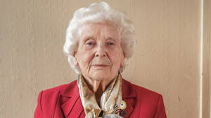 Elderly Woman With Scarf Wallpaper