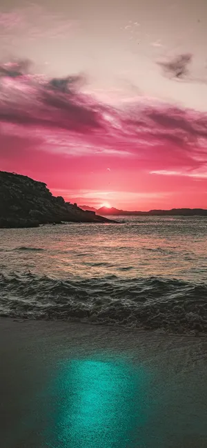 Electric Blue Void Wallpaper