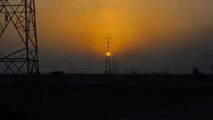 Electric Current Power Lines Wallpaper