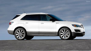 Elegance On Wheels - 2011 White Saab 9-4x Wallpaper