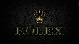 Elegant 3d Rolex Logo Wallpaper