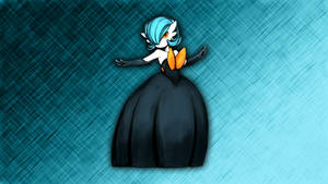 Elegant Black Gardevoir Art Wallpaper