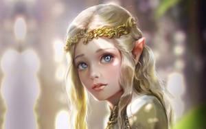 Elegant Elf Princess Wallpaper