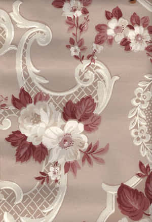 Elegant Floral Pattern Texture Wallpaper