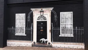 Elegant Monochrome Home Office Background Wallpaper