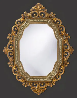 Elegant Vintage Howard Elliott Ariana Mirror Wallpaper